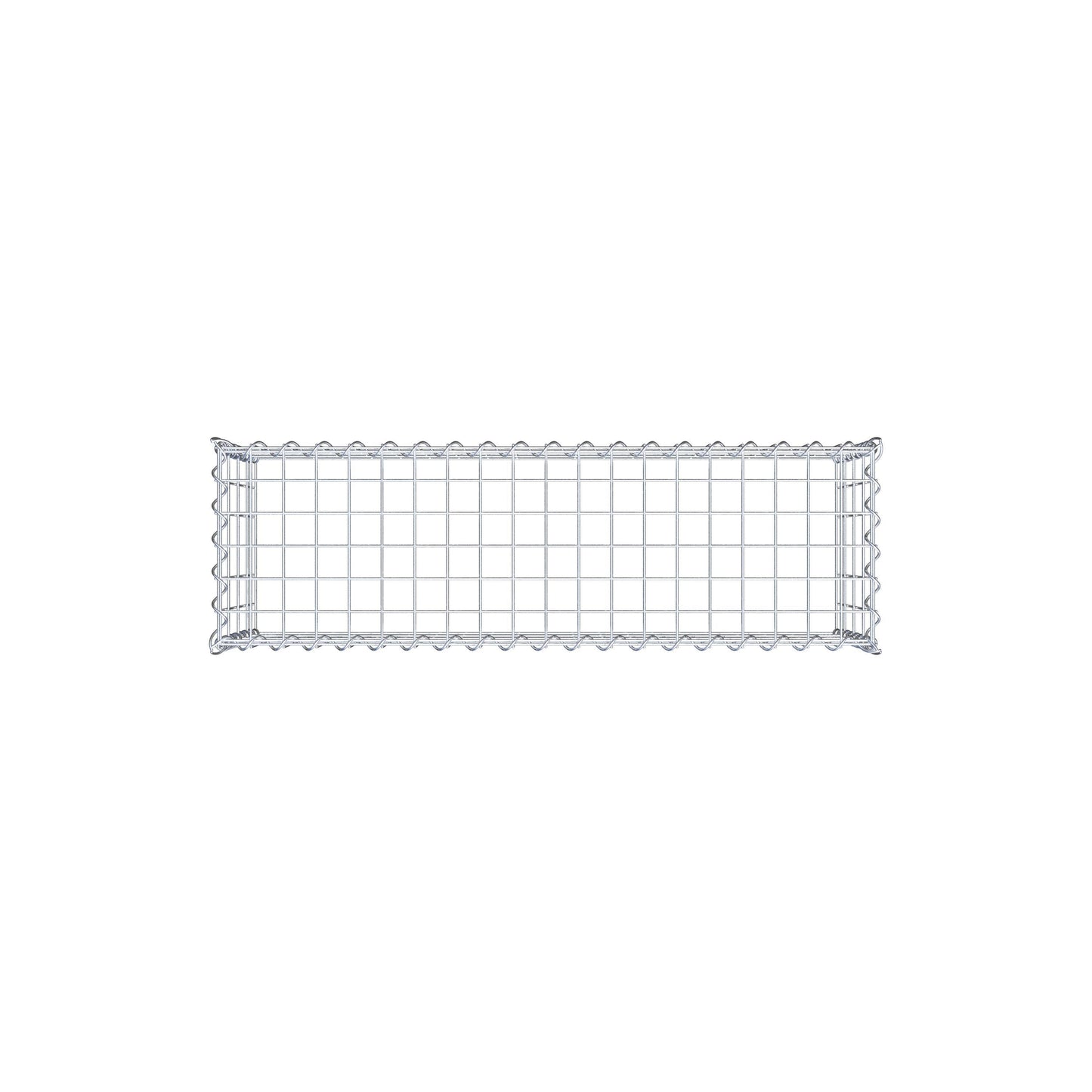 Gavión complementario tipo 3 100 cm x 40 cm x 30 cm (L x A x P), malla 5 cm x 10 cm, espiral