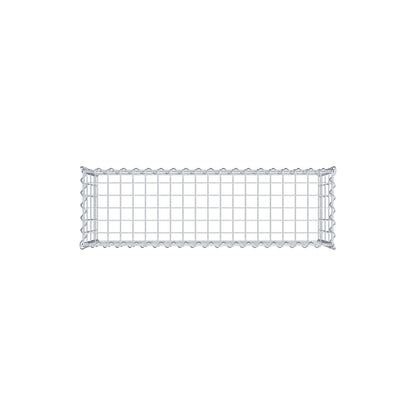 Gavión complementario tipo 3 100 cm x 40 cm x 30 cm (L x A x P), malla 5 cm x 10 cm, espiral