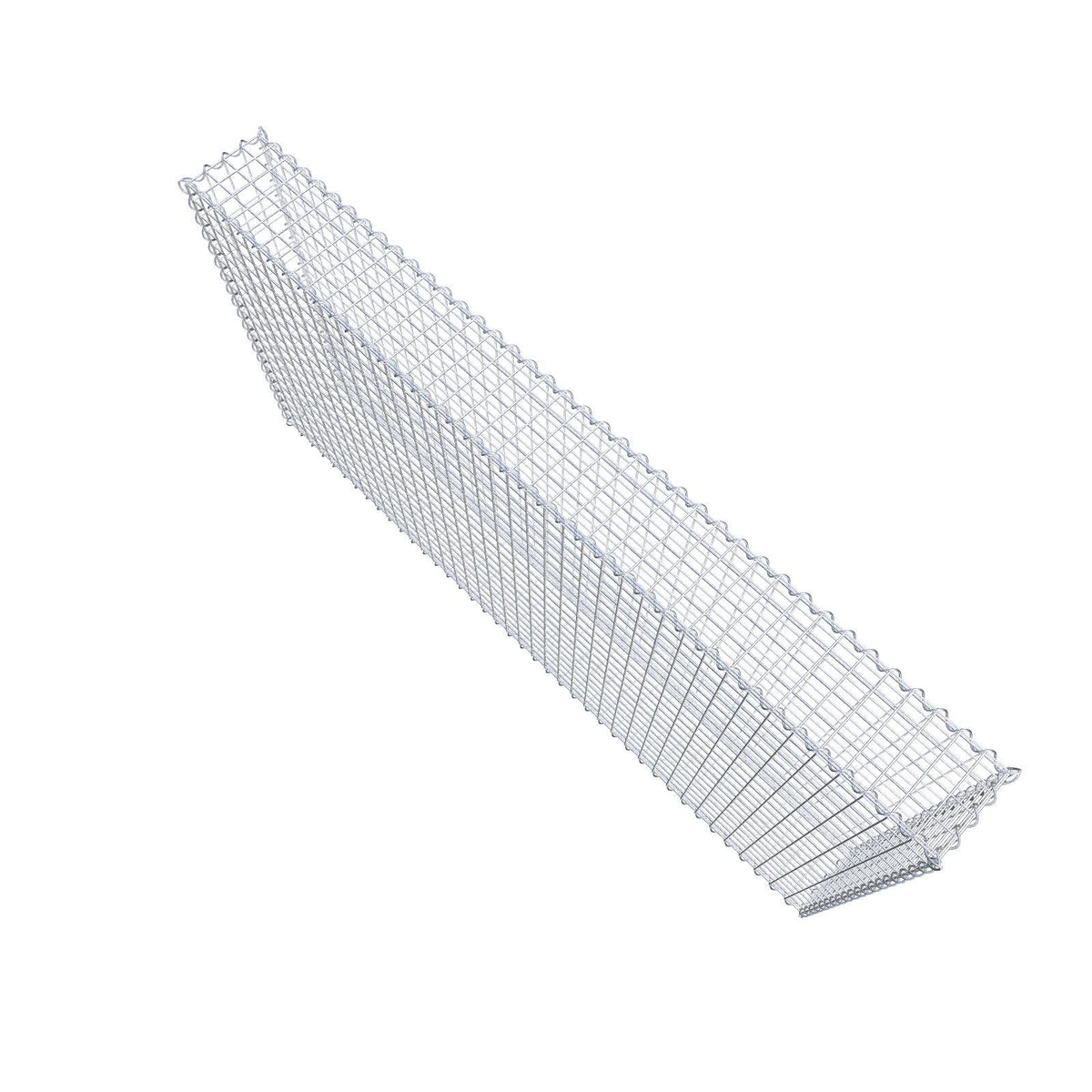 Gabião 200 cm x 100 cm x 20 cm (C x A x P), malhagem 5 cm x 5 cm, espiral