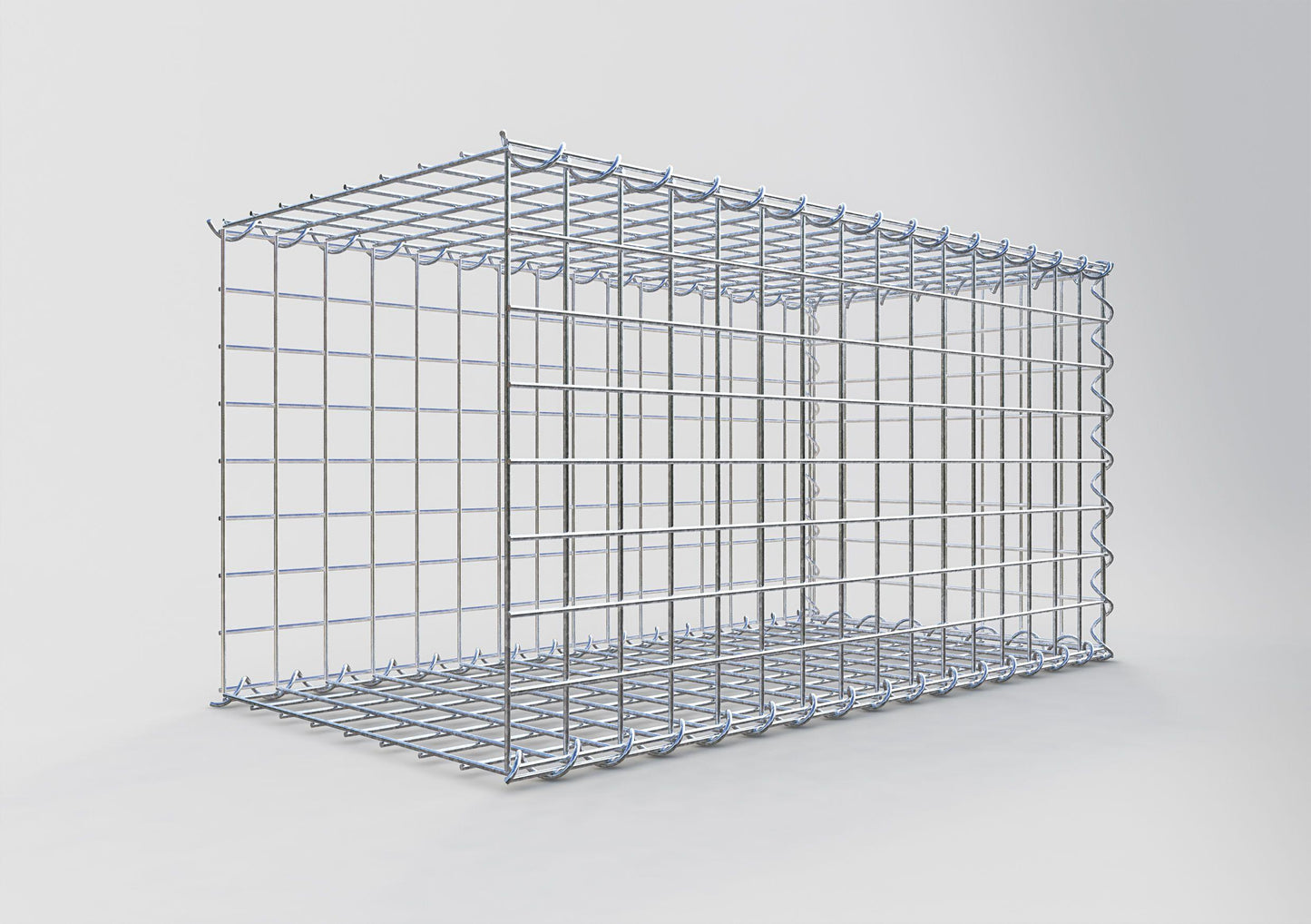 Gavión complementario tipo 2 80 cm x 40 cm x 40 cm (L x A x P), malla 5 cm x 5 cm, espiral