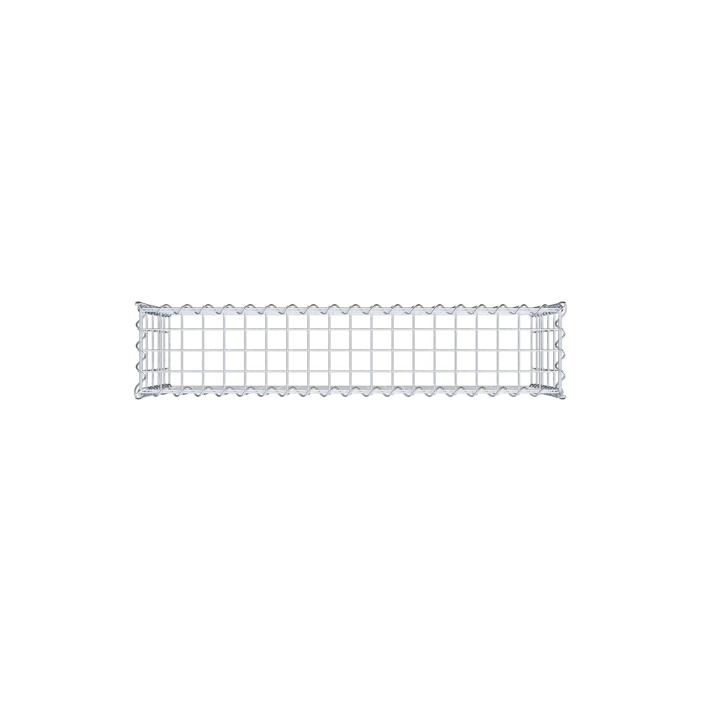 Gabião Tipo 3 100 cm x 50 cm x 20 cm (C x A x P), malhagem 5 cm x 10 cm, espiral