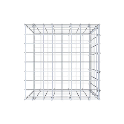 Mounted gabion type 2 40 cm x 40 cm x 40 cm, mesh size 5 cm x 10 cm, C-ring
