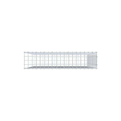 Gavión complementario de tipo 2 100 cm x 90 cm x 20 cm (L x A x P), malla 5 cm x 5 cm, anillo en C