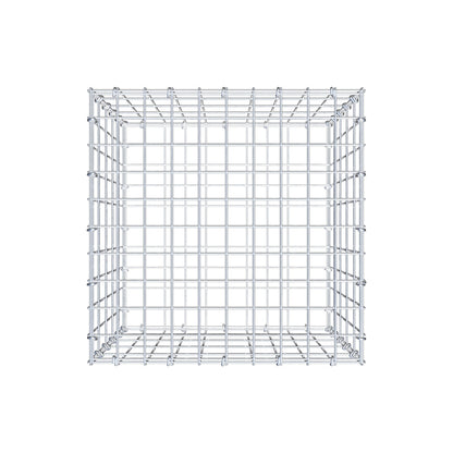 Gabião 50 cm x 50 cm x 50 cm (C x A x P), malhagem 5 cm x 10 cm, anel C