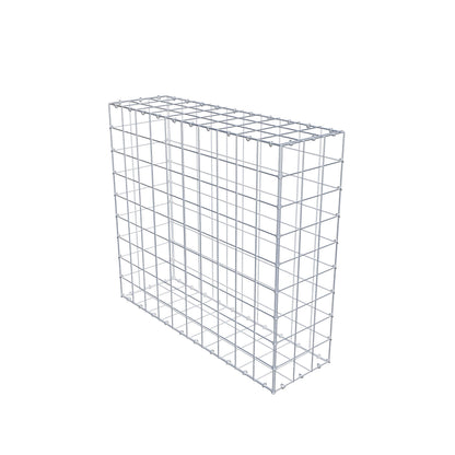 Gabião 100 cm x 90 cm x 30 cm (C x A x P), malhagem 10 cm x 10 cm, anel C