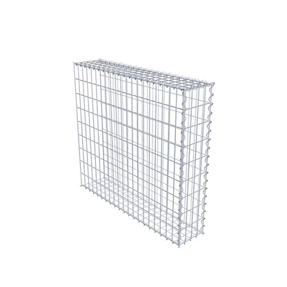 Gabião Tipo 2 100 cm x 90 cm x 20 cm (C x A x P), malhagem 5 cm x 10 cm, espiral