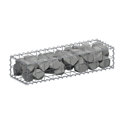 Gabião 100 cm x 20 cm x 30 cm (C x A x P), malhagem 10 cm x 10 cm, espiral