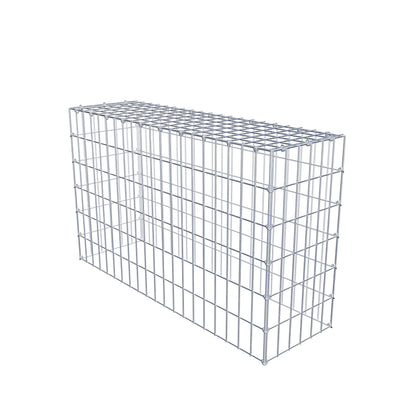Gabião Tipo 3 100 cm x 60 cm x 30 cm (C x A x P), malhagem 5 cm x 10 cm, anel C