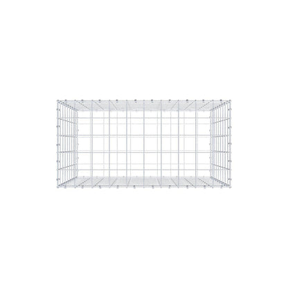 Gabião 100 cm x 90 cm x 50 cm (C x A x P), malhagem 10 x 10 cm, anel espiral