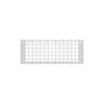 Gabião 80 cm x 40 cm x 30 cm (C x A x P), malhagem 5 x 5 cm, anel espiral