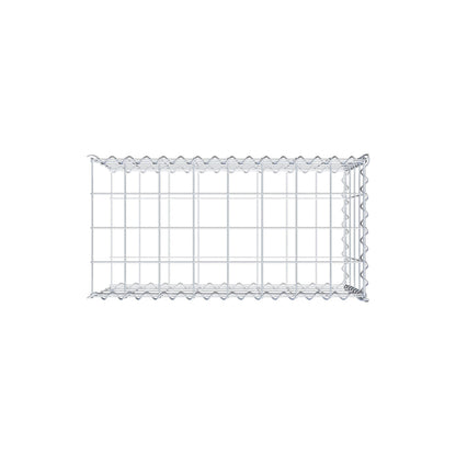 Anbaugabione Typ 2 80 cm x 40 cm x 40 cm (L x H x T), Maschenweite 10 cm x 10 cm, Spirale