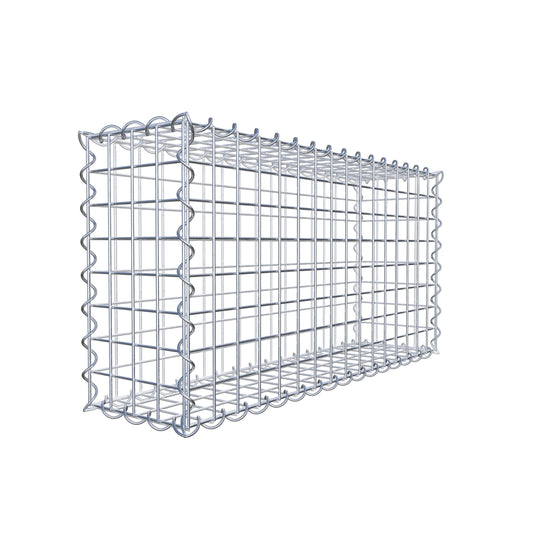 Gabião 80 cm x 40 cm x 20 cm (C x A x P), malhagem 5 cm x 5 cm, espiral