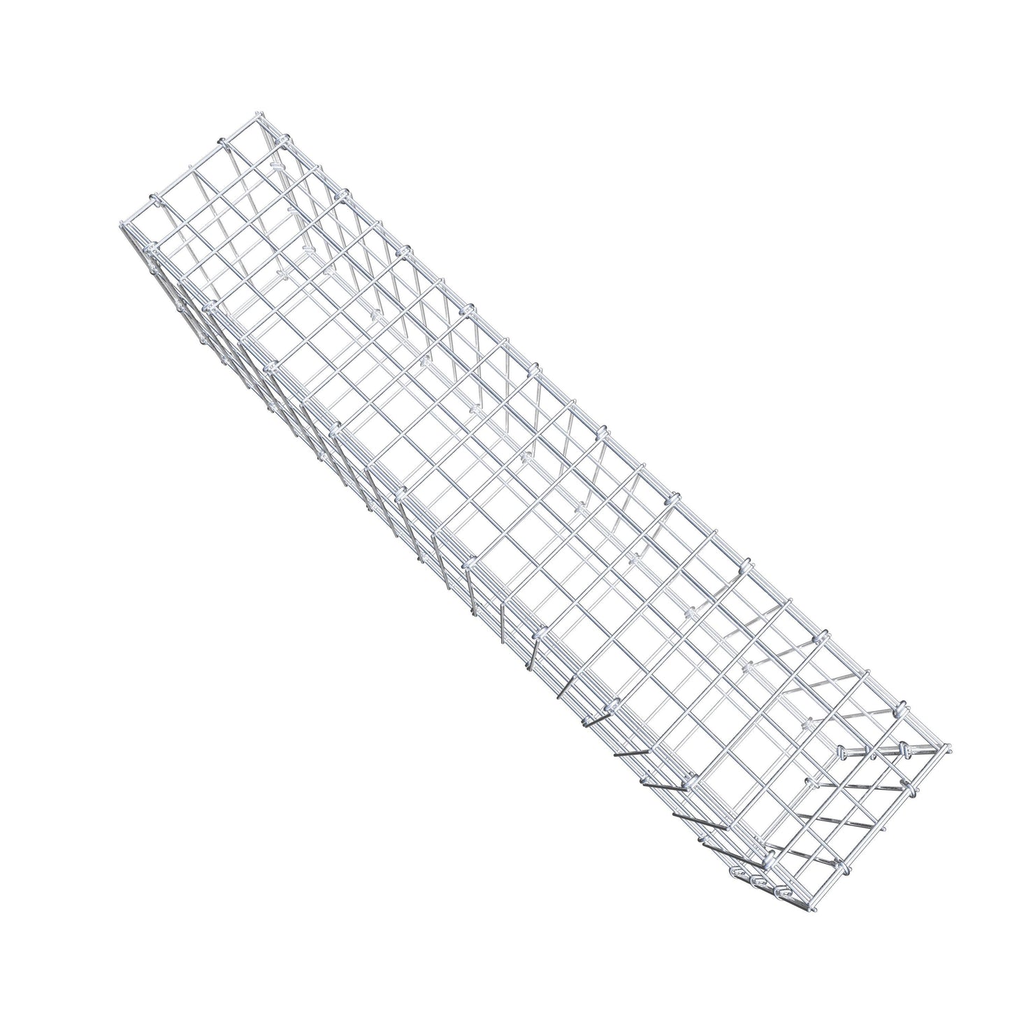 Gabião 100 cm x 30 cm x 20 cm (C x A x P), malhagem 5 cm x 10 cm, anel C