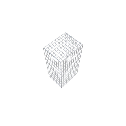 Gabião tipo 2 100 cm x 40 cm x 50 cm, malhagem 5 cm x 10 cm, anel C