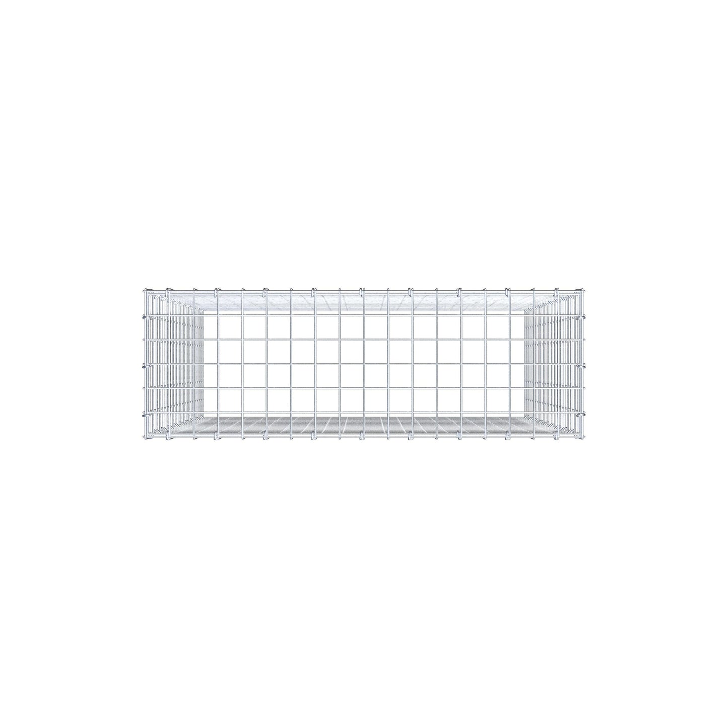 Gavión complementario de tipo 3 100 cm x 90 cm x 30 cm (L x A x P), malla 5 cm x 5 cm, anillo en C