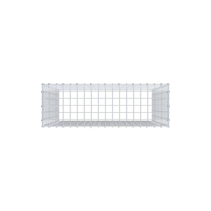 Gavión complementario de tipo 3 100 cm x 90 cm x 30 cm (L x A x P), malla 5 cm x 5 cm, anillo en C