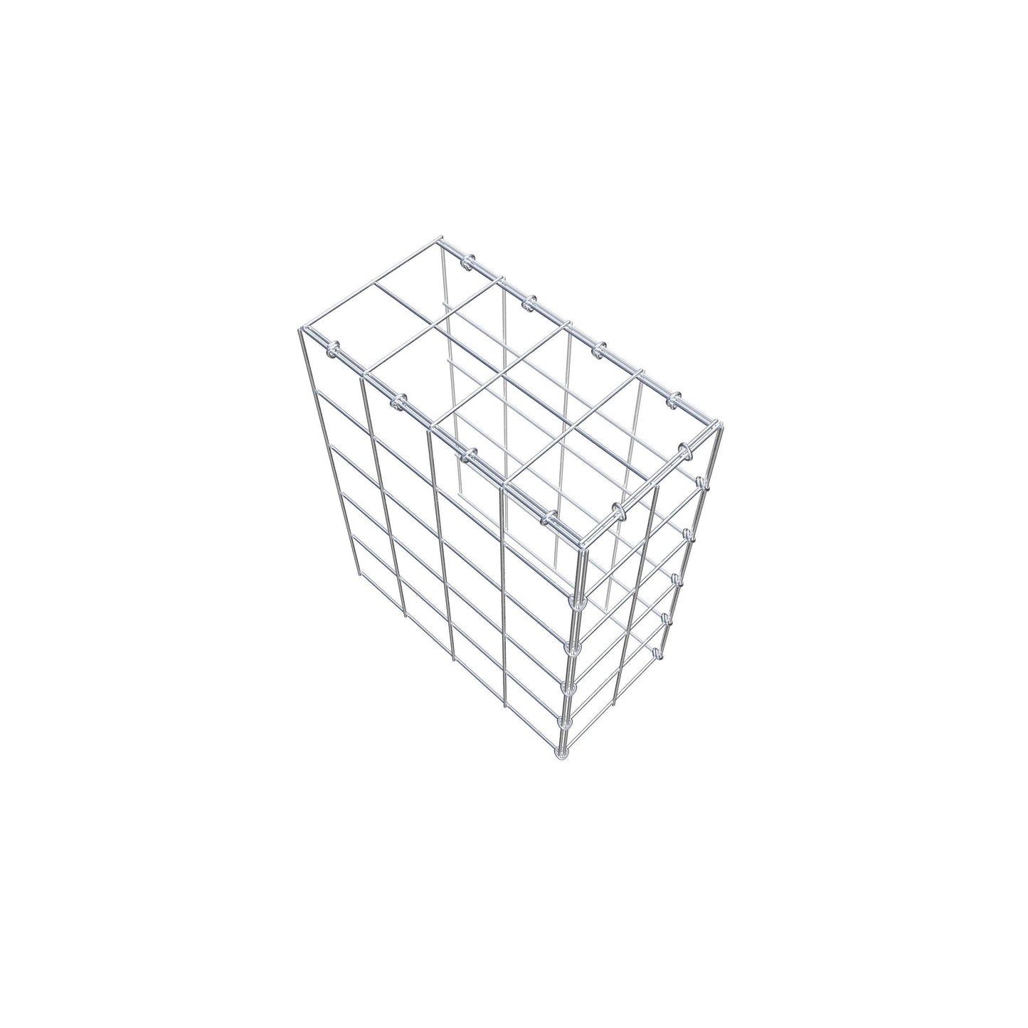 Gabião Tipo 4 50 cm x 40 cm x 20 cm (C x A x P), malhagem 10 cm x 10 cm, anel C