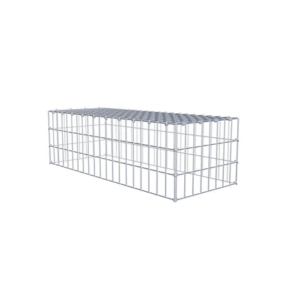 Fourche rapportée type 3 100 cm x 30 cm x 40 cm (L x H x P), mailles 5 cm x 10 cm, anneau C