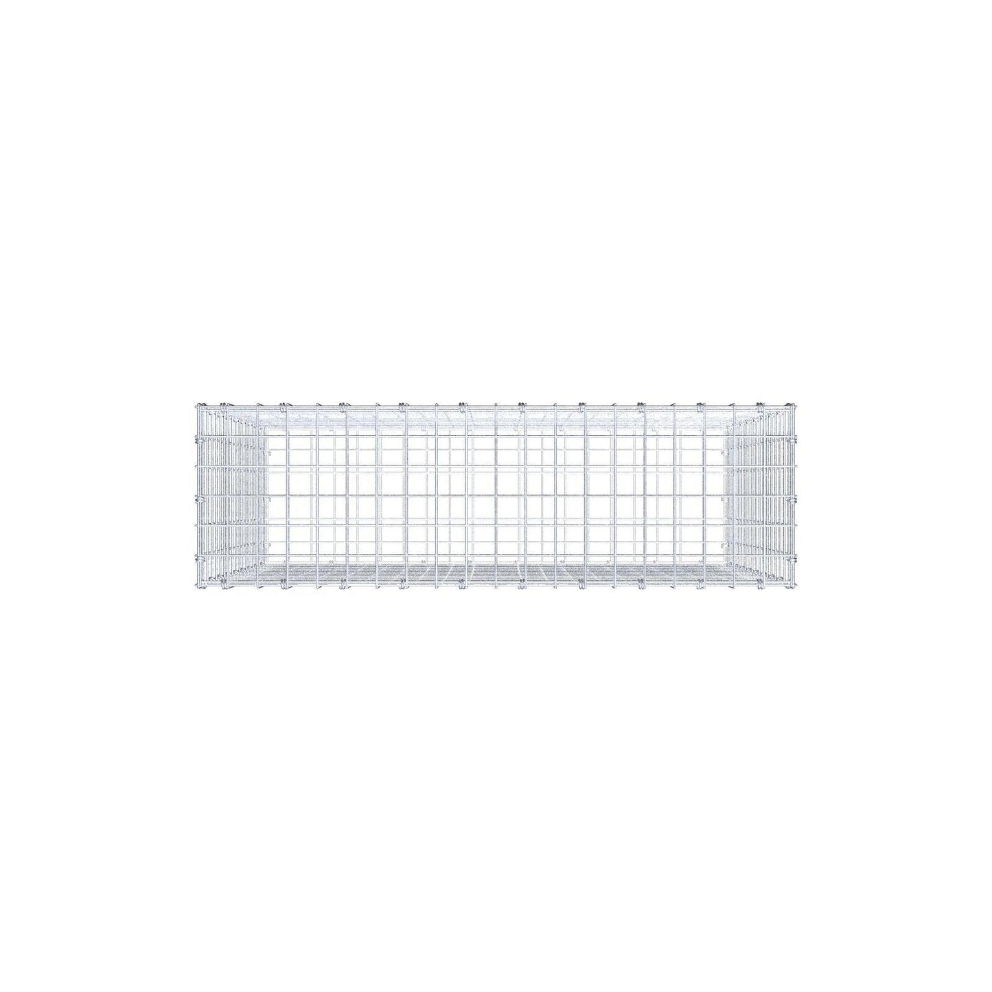 Gabião 100 cm x 90 cm x 30 cm (C x A x P), malhagem 5 x 5 cm, anel espiral