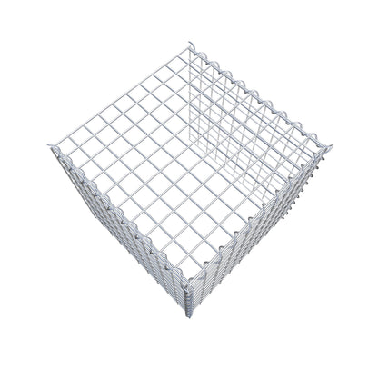 Grown-on gabion type 4 50 cm x 50 cm x 50 cm (L x H x D), mesh size 5 cm x 5 cm, spiral