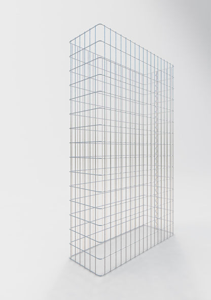 Schanskorfomheining lengte 92 cm, hoogte 200 cm, diepte 32 cm, maaswijdte 5 x 10 cm