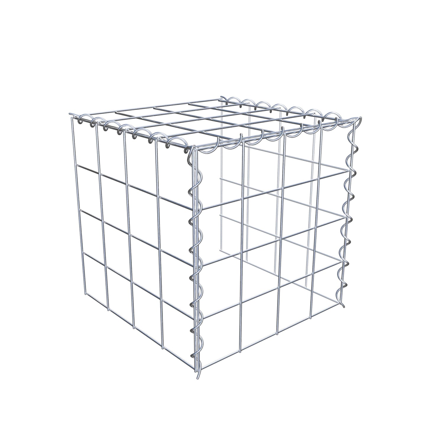 Gavión complementario tipo 4 40 cm x 40 cm x 40 cm (L x A x P), malla 10 cm x 10 cm, espiral