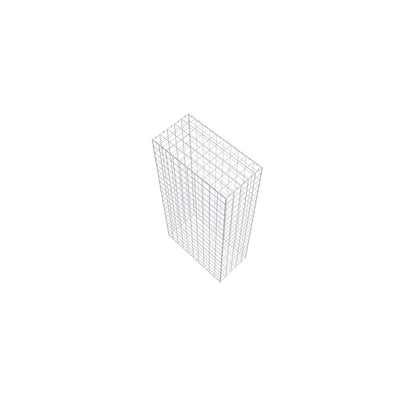 Gavión 200 cm x 100 cm x 50 cm (L x A x P), malla 10 cm x 10 cm, anillo en C
