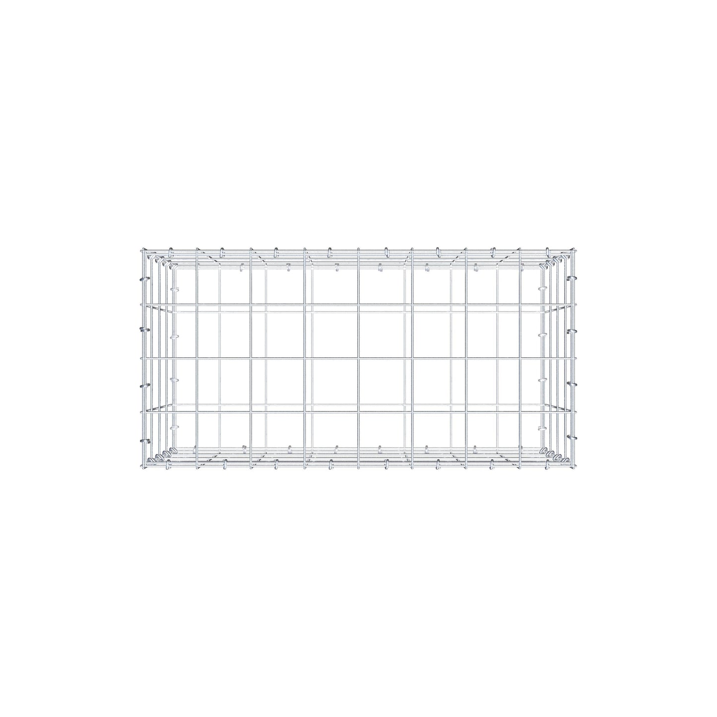 Gabião 80 cm x 40 cm x 40 cm (C x A x P), malhagem 10 cm x 10 cm, anel C