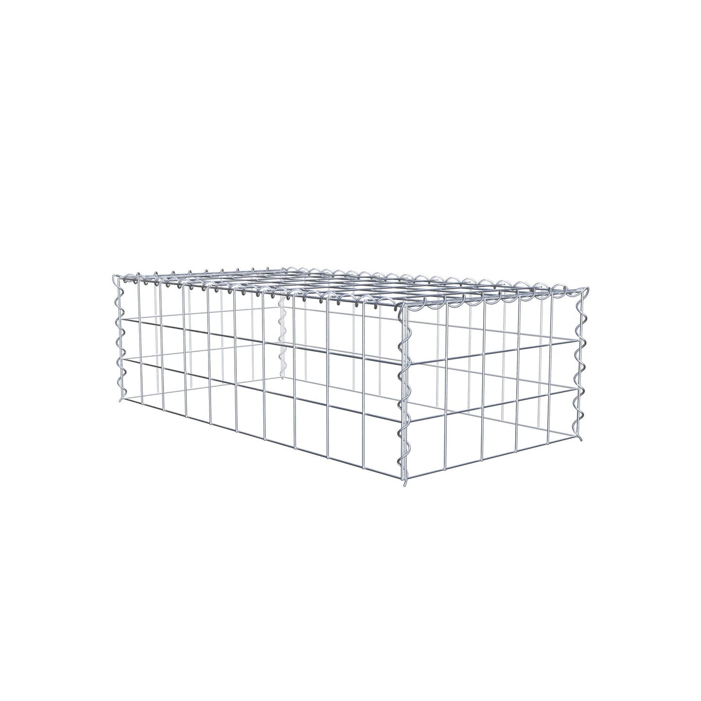 Gavión complementario tipo 3 100 cm x 30 cm x 50 cm (L x A x P), malla 10 cm x 10 cm, espiral