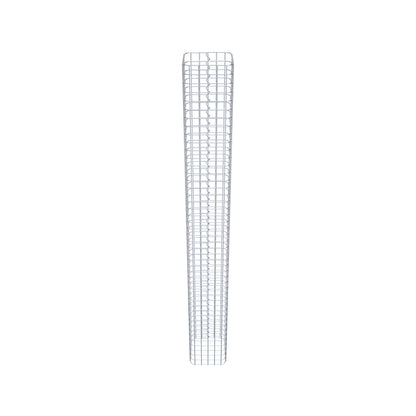Coluna de gabião quadrada 27 cm x 27 cm, 230 cm de altura, PM 5 cm x 5 cm