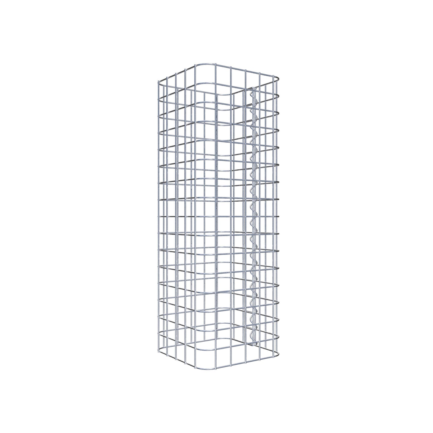 Schanskorfzuil hoekig 27 cm x 27 cm, 80 cm hoog, MW 5 cm x 5 cm