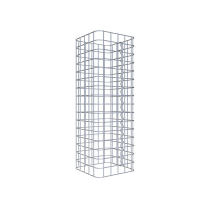 Schanskorfzuil hoekig 27 cm x 27 cm, 80 cm hoog, MW 5 cm x 5 cm