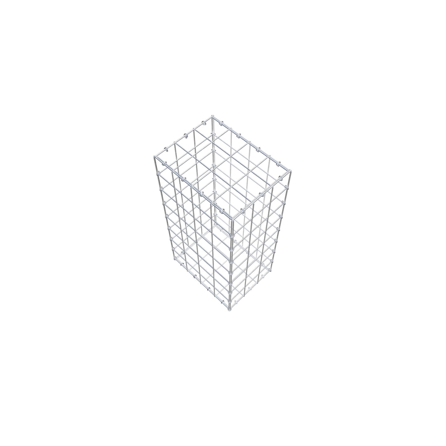 Gabião 80 cm x 40 cm x 30 cm (C x A x P), malhagem 10 cm x 10 cm, anel C