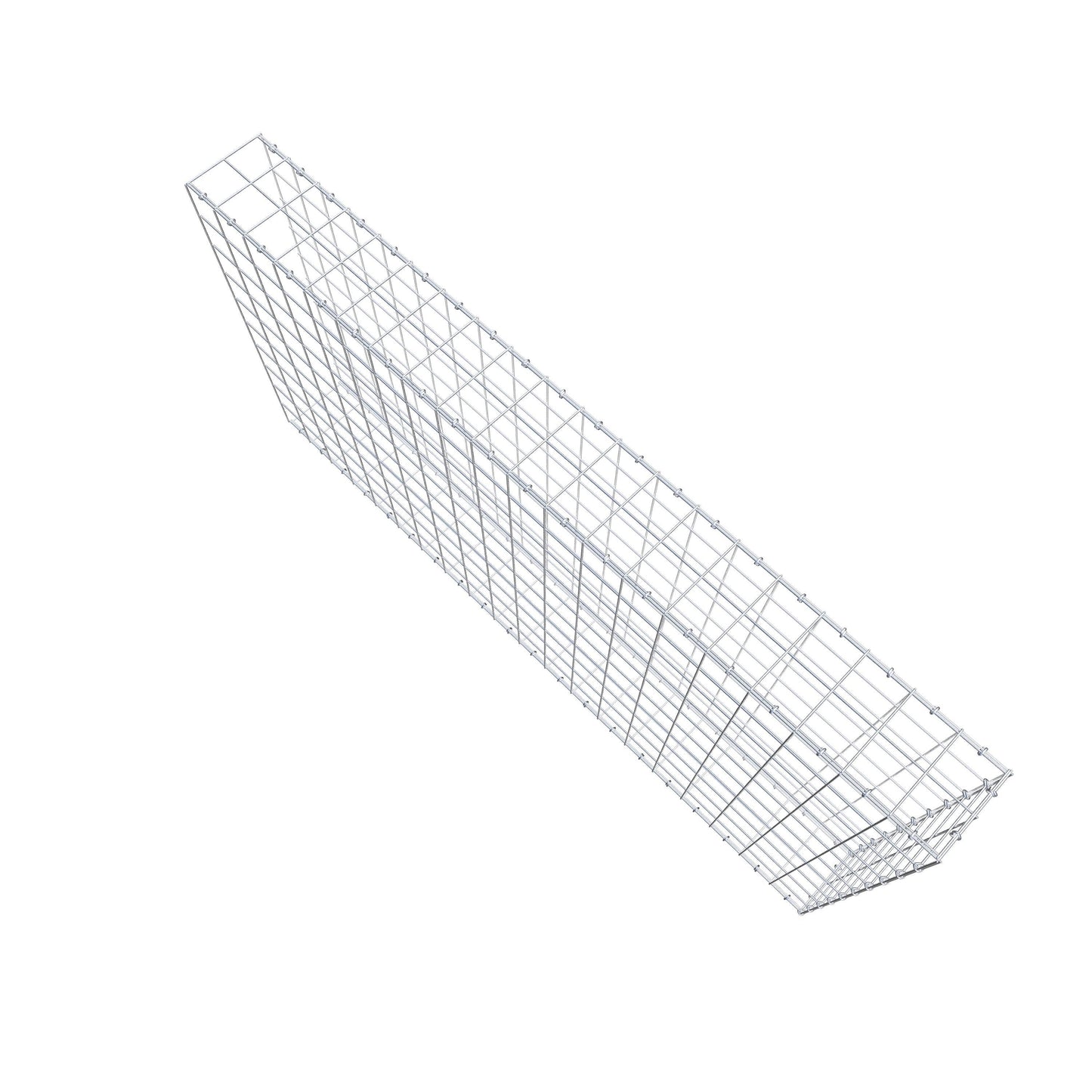 Fourche rapportée type 2 200 cm x 100 cm x 20 cm (L x H x P), mailles 10 cm x 10 cm, anneau en C