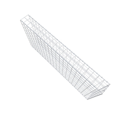 Fourche rapportée type 2 200 cm x 100 cm x 20 cm (L x H x P), mailles 10 cm x 10 cm, anneau en C