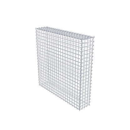 Juego de 2 gaviones de 100 cm x 100 cm x 20 cm (largo x alto x fondo), malla de 5 x 5 cm, en espiral
