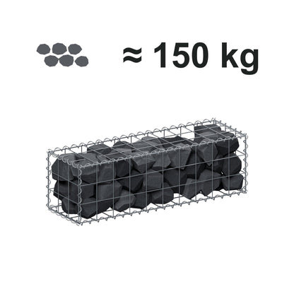 Gabião 100 cm x 30 cm x 30 cm (C x A x P), malhagem 10 cm x 10 cm, espiral