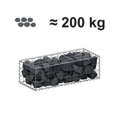Gabion 100 cm x 30 cm x 40 cm (L x H x D), maskestørrelse 10 cm x 10 cm, spiral