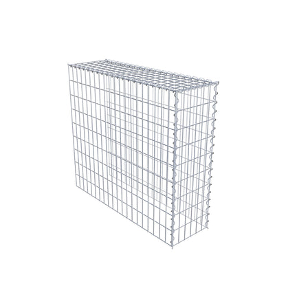 Gabião Tipo 4 100 cm x 90 cm x 30 cm (C x A x P), malhagem 5 cm x 10 cm, espiral