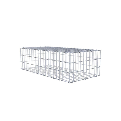 Gabião 100 cm x 30 cm x 50 cm (C x A x P), malhagem 5 x 10 cm, anel espiral