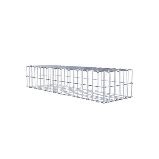 Gabion 100 cm x 20 cm x 30 cm (L x H x P), mailles 5 x 10 cm, anneau en spirale