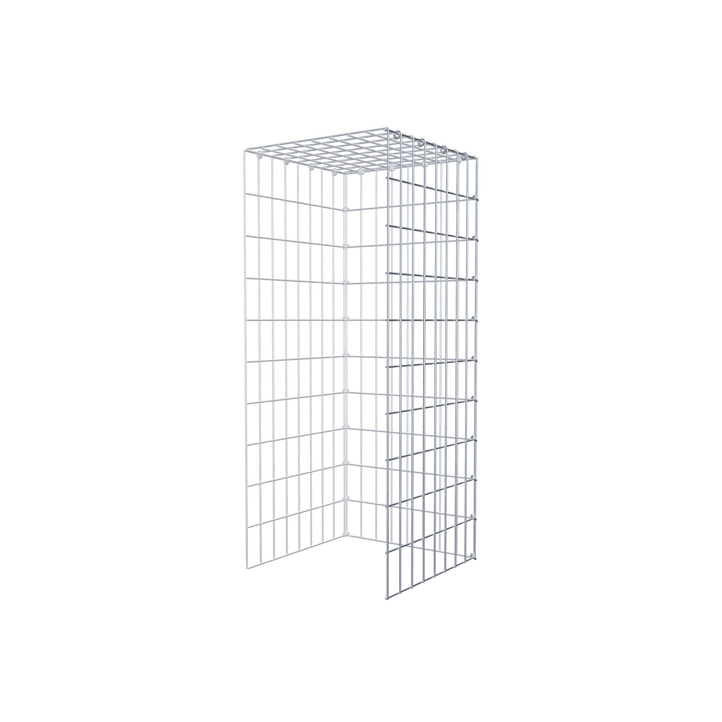 Gabião tipo 4 100 cm x 40 cm x 40 cm (C x A x P), malhagem 5 cm x 10 cm, anel C