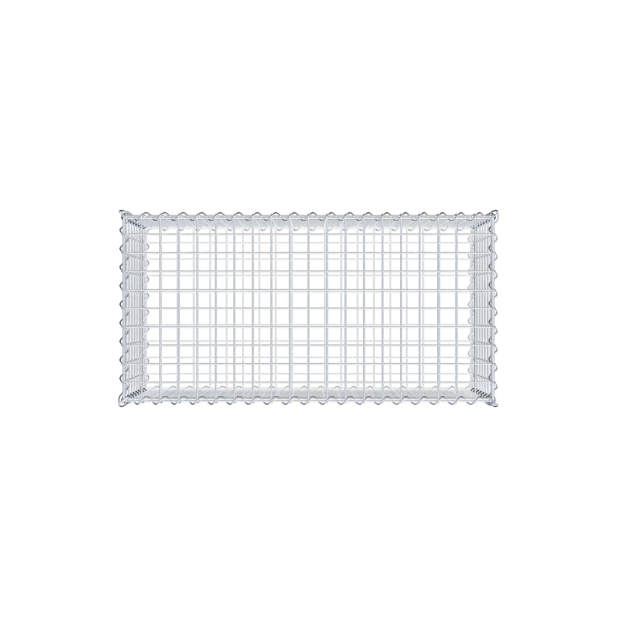 Gabione 100 cm x 40 cm x 50 cm (L x H x T), Maschenweite 5 cm x 5 cm, Spirale