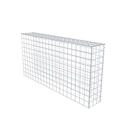 Gabião tipo 4 200 cm x 100 cm x 30 cm (C x A x P), malhagem 10 cm x 10 cm, espiral