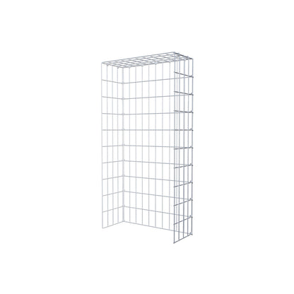 Gabbione aggiuntivo tipo 4 100 cm x 20 cm x 50 cm (L x H x P), maglia 5 cm x 10 cm, anello a C