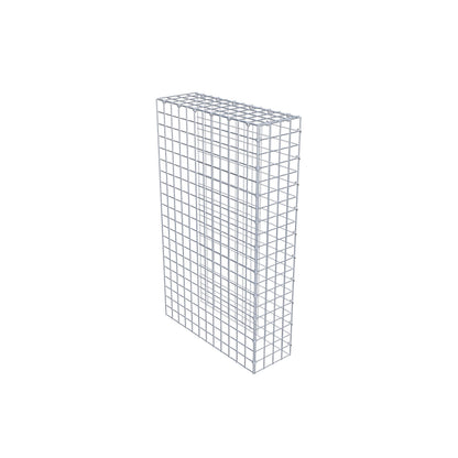 Gavión complementario de tipo 4 100 cm x 60 cm x 20 cm (L x A x P), malla 5 cm x 5 cm, anillo en C