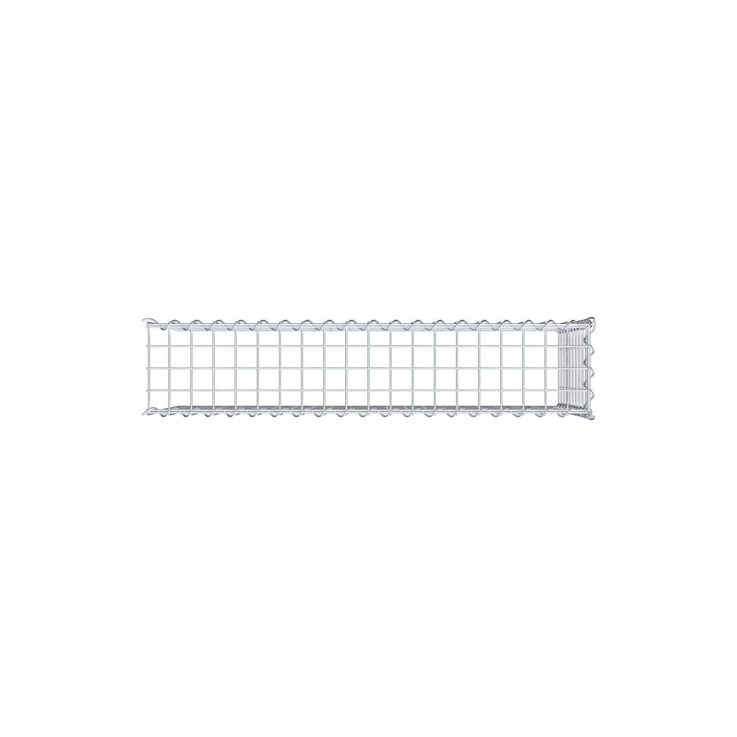Gabião tipo 4 100 cm x 50 cm x 20 cm (C x A x P), malhagem 5 cm x 5 cm, espiral