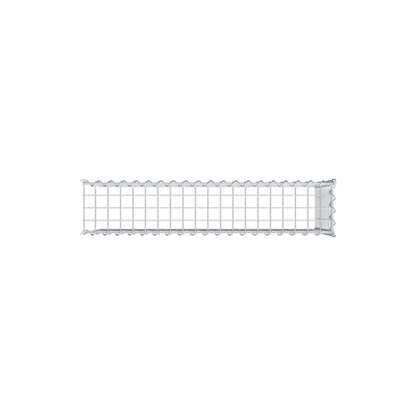Gabião tipo 4 100 cm x 50 cm x 20 cm (C x A x P), malhagem 5 cm x 5 cm, espiral