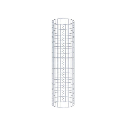 Colonne de gabion ronde 42 cm de diamètre, 160 cm de hauteur, mailles 5 cm x 10 cm