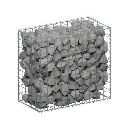 Gavión 100 cm x 90 cm x 50 cm (largo x alto x fondo), malla 10 cm x 10 cm, en espiral